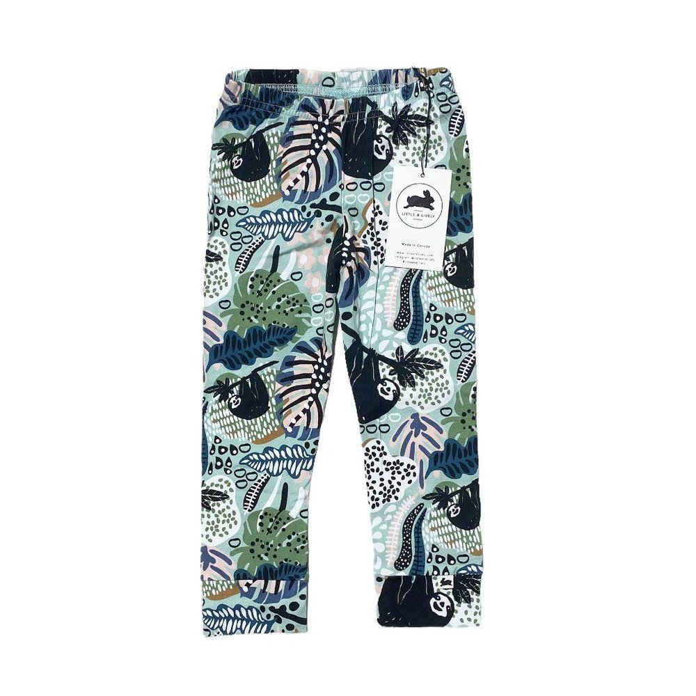 𝅺little & Lively Chill Sloth Print Leggings